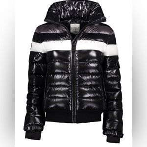 SAM. Starburst Single Stripe Down Nylon Puffer